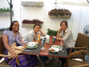 Lunch with Mai Lan and Khanh in Luang Prabang.